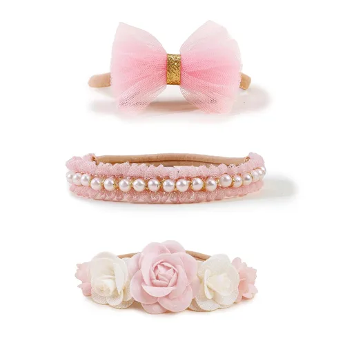 Miniatura 12 de XuoAz Juego de diademas florales para bebés y niñas, con corona de flores, banda elástica para el cabello para recién nacidos, accesorios