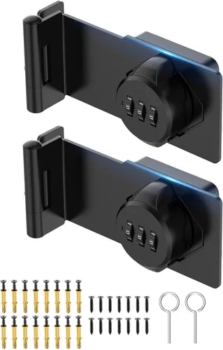 Cerraduras de cerradura de contraseña para gabinete, cerradura de puerta de granero de 90 grados, cerradura de combinación de seguridad para el