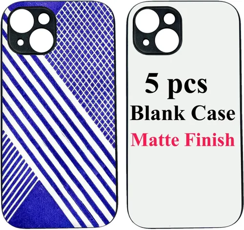Miniatura 10 de JUSTRY 5 fundas blancas de sublimación para teléfono, fundas de goma TPU suave a granel compatibles con Apple iPhone 13, 6.1 pulgadas (2021), fácil