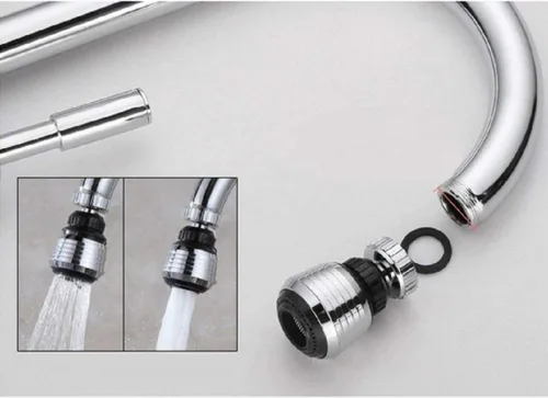 Miniatura 4 de 2 piezas Aireador de grifo giratorio de 360 grados Deluxe Grifo de ahorro de agua Rociador de grifo Burbujeador de ahorro de agua Grifo presurizado