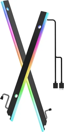 Miniatura 10 de AsiaHorse Tira de Luz ARGB para Placa Base, 24 RGB Direccionables Independientes, 5V 3-pin Aura Sync, Kit de Piezas de PC LED Lightsaber-X