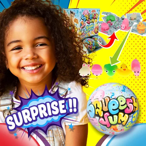 Miniatura 5 de JA-RU Mini Mochi Squishy Animals Bola misteriosa (1 bola, 5 juguetes blandos Mochi) Squishies de elevación lenta para niños. Juguetes para controlar