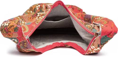Miniatura 219 de Bolsa de hombro para mujer, de lona en estilo hippie/bohemio para llevar cruzada al hombro, disponible en diferentes colores y estampados