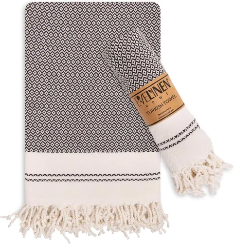 Miniatura 15 de Evelynen - Juego de 2 toallas de mano turcas para baño y cocina, toallas de mano bohemias con bucles para colgar, para cara, té, plato, cocina