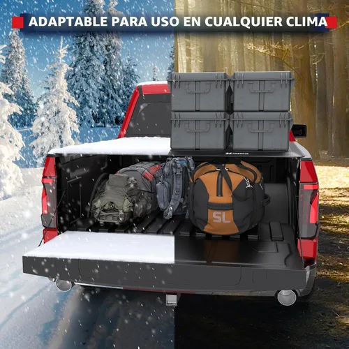 Miniatura 7 de MOSTPLUS - Cubierta de vinilo suave enrollable para caja corta para camioneta Ford F-150 2009-2020 en la parte superior (caja de 5.5 pies)