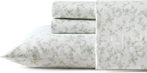 Miniatura 28 de Laura Ashley - Juego de sábanas King, sábans de cama extremadamente suaves con una sensación ligera y naturalmente sedosa de algodón satinado - Musa