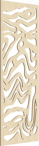 Miniatura 5 de 9 3/8"W x 24 3/8"H x 1/4"T Northfield Decorativos Paneles de Pared de Madera Calado, Abedul