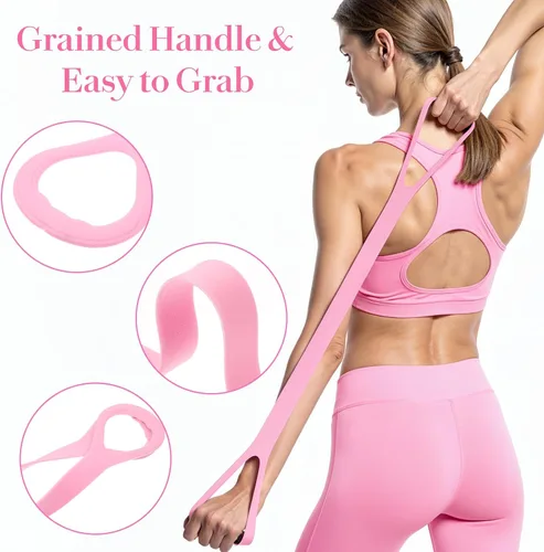 Miniatura 3 de Figura 8 Banda de resistencia con asas Bandas elásticas para entrenar brazo espalda hombro entrenamiento Cuerdas elásticas Equipo de ejercicio