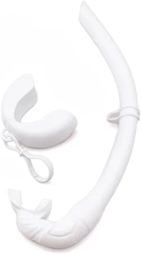 Miniatura 8 de TEQIN Esnórquel enrollable, esnórquel plegable de silicona con estuche de almacenamiento compacto, esnórquel de apnea y esnórquel, tubo de Negro