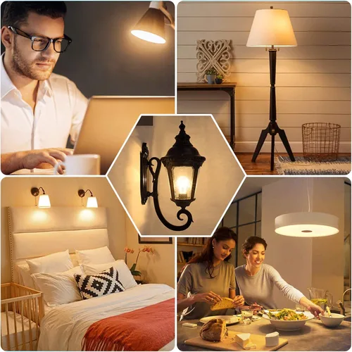 Miniatura 7 de Bombillas LED equivalentes a 100 W, 1500 lúmenes, A19 13 W 2700 K, blanco cálido, no regulable, superbrillante, sin parpadeo, bombillas de rosca