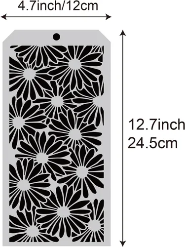 Miniatura 2 de 6 plantillas decorativas de bricolaje para álbumes de recortes, pintura en pared, muebles, manualidades, adecuado para galletas, azulejos, muebles