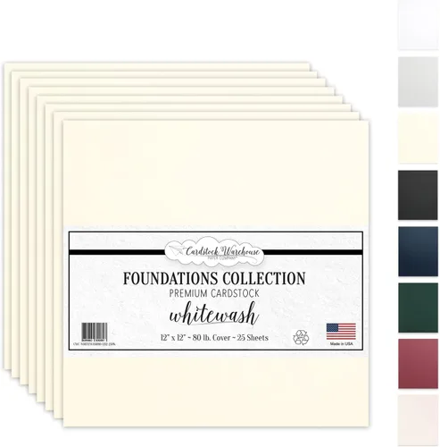 Miniatura 10 de Cardstock Warehouse Foundations - Pavimentador rojo burdeos, 12 x 12 pulgadas, 80 libras, 7.58 oz/m², 100% papel de cartulina reciclado, 25 hojas