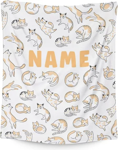Miniatura 11 de Manta de gato para niños, tamaño de regazo de 30 x 40 pulgadas, manta de felpa suave y peluda para regalo, manta negra de dibujos animados