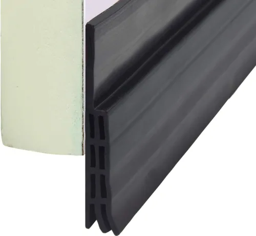Miniatura 9 de VITAM AMO Cepillo de barrido de puerta, extractor de corrientes de aire, tira de sellado de aislamiento de corrientes de aire, de silicona, Gris