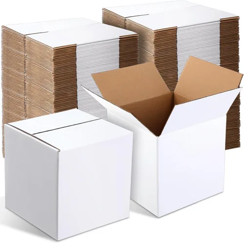 Miniatura 15 de Yeaqee 72 cajas de envío de cartón corrugado de 4 x 4 x 4 pulgadas, cajas de envío pequeñas para embalaje, envío, mudanza, pequeñas empresas, Negro