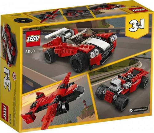 Miniatura 5 de LEGO Creator - Coche deportivo de juguete 31100, 3 en 1 (134 piezas)