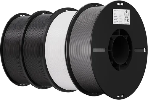 Miniatura 19 de Creality Filamento PLA+ Negro 1.75mm, filamento para impresora 3D de alta resistencia y sin enredos, embalaje al vacío, filamento para impresión 3D