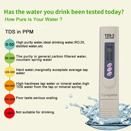 Miniatura 3 de TDS - Medidor digital PPM 3 en 1 para agua potable, piscina y acuario