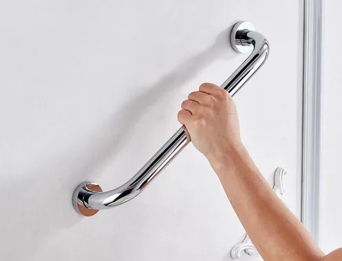 Miniatura 2 de Barra de agarre de 24 pulgadas para seguridad de ducha de hotel, motel, hogar, reposabrazos de construcción resistente, barandilla de bañera de 24.0