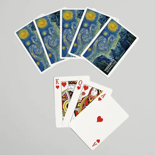 Miniatura 7 de Lantern Press Yosemite National Park, California, Starry Night, 52 Playing Cards for Adults, Poker Size Card Deck