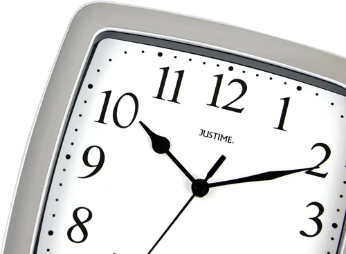 Miniatura 3 de JUSTIME Reloj de pared cuadrado resistente al agua de 8.5 pulgadas para baño, cocina, barco, caravana, silencioso, sin tictac, funciona