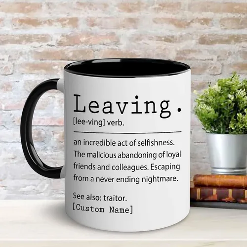 Miniatura 5 de WHIDOBE Taza de despedida personalizada de compañero de trabajo para mujer, taza de despedida personalizada de 11 oz y 15 onzas para compañero