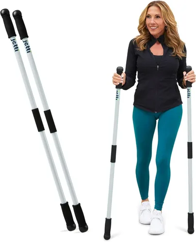 Bastones de caminata perfectamente balanceados para entrenamientos de cuerpo completo, estabilidad mejorada y postura mejorada | Incluye 2 bastones