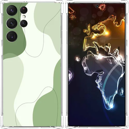 Miniatura 30 de Funda estética de collage para Samsung Galaxy S23 Ultra, patrón de citas positivas, funda de TPU suave de moda compatible con Galaxy S23 Ultra