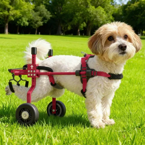 Silla de ruedas para perros para patas traseras, carritos ajustables para perros con ruedas para patas traseras discapacitadas, tipo remolque de
