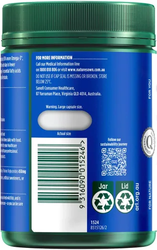 Miniatura 3 de Nature's Own - Aceite de pescado (1500 mg, 200 cápsulas sin olor)