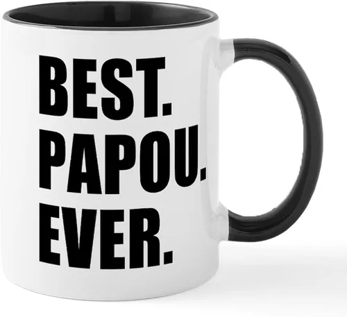 Miniatura 15 de CafePress Papou (Worlds Best) Taza de café de cerámica (11 oz (11.0 fl oz)