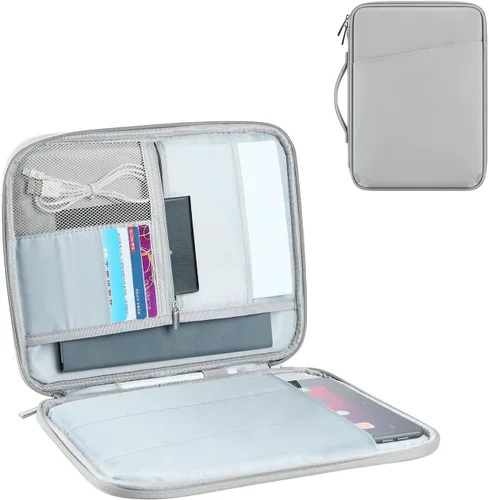 Miniatura 11 de Funda de transporte para tablet de 12.9 pulgadas, máxima protección para tu iPad Pro, Surface Pro, Galaxy Tab S8 Plus y más (PU-rosa, 12.9 pulgadas)