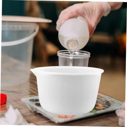 Miniatura 4 de TEHAUX 2 juegos de moldes de silicona kits de resina moldes para resina silicona taza medidora moldes de resina tazas medidores de resina