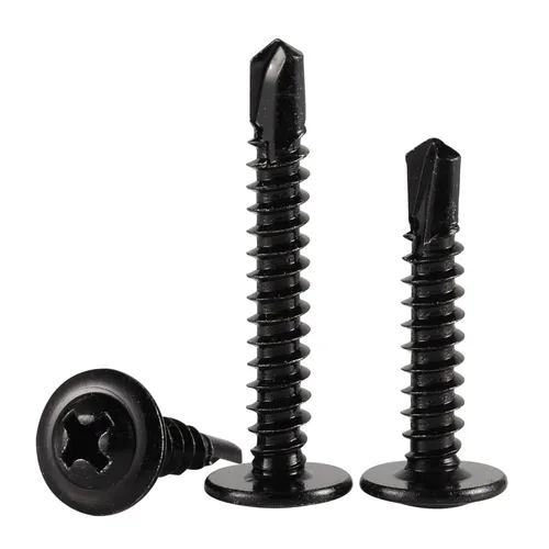 Miniatura 4 de Mellewell Tornillos autoperforantes de cabeza de oblea #8 x 1, tornillos de madera, tornillos de chapa autorroscantes rápidos de cabeza de truss