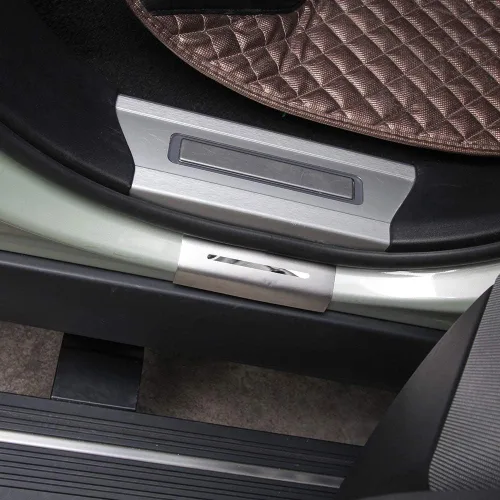 Miniatura 3 de Placa de acero inoxidable para puerta exterior para Range Rover Sport Vogue 2014-2017 accesorios de coche, estilo 1