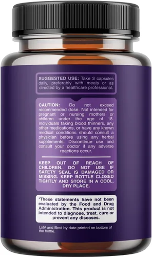 Miniatura 2 de Cápsulas de complejo de magnesio altamente potentes, mezcla de magnesio triple con taurato glicinato y malato, suplemento de 400 mg que apoya