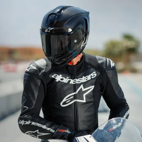 Miniatura 9 de Alpinestars Supertech R10 Casco sólido, carcasa de carbono, certificado CE, ventilación avanzada y ajuste