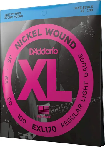 Miniatura 17 de D'Addario XL Nickel EXL170S - Cuerdas para bajo de 4 cuerdas con entonación perfecta, sensación uniforme, durabilidad potente, calibre 45-100