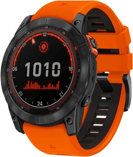 Correa de reloj de 1.024 in para Garmin Fenix 7x Sapphire Solar Fenix 6x Pro Solar Fenix 5x 3 horas de liberación rápida de ajuste de silicona de
