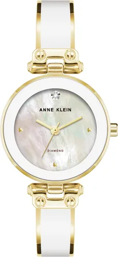 Miniatura 23 de Anne Klein Reloj de pulsera con esfera de diamantes genuinos