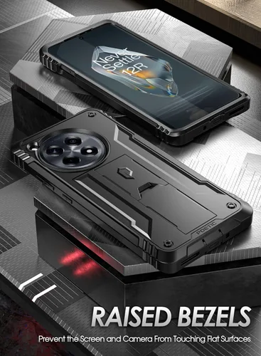 Miniatura 7 de Funda Poetic Revolution Compatible con OnePlus 12R 5G (2024), con protector de pantalla integrado, funciona con identificación por huellas