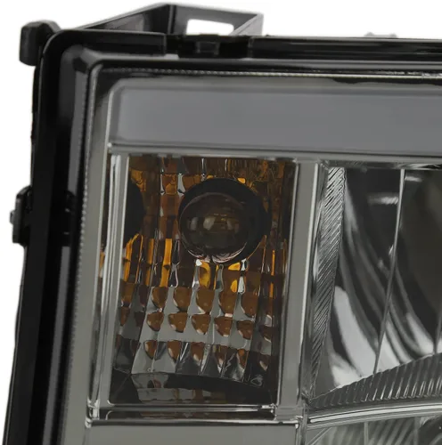 Miniatura 8 de SPEC-D TUNING Faros ahumados con barra LED Compatibles con GMC Sierra 1500, 2500HD, 3500HD 2007-2013, Juego de lámparas delanteras izquierda + Lente
