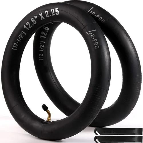 Miniatura 7 de AR-PRO - Tubos interiores de repuesto para scooter, tubos interiores de 12.5 x 2.25 pulgadas con válvula en ángulo, compatibles con Razor Pocket Mod