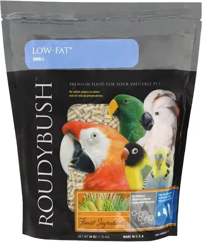 Roudybush Alimento bajo en grasa para aves y pollitos adultos, alimento para aves científicamente formulado - Pellets de alimentos para pájaros con