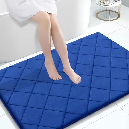 Miniatura 153 de OLANLY Tapete de baño de espuma viscoelástica de 24 x 16 pulgadas, ultra suave y absorbente, lavable a máquina, cómodo tapete de baño para suelo