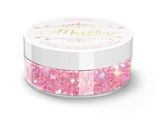 Miniatura 130 de MARBLERS Brillantina de forma gruesa de grado cosmético [estrella] 0.11 onzas (0.11 oz) Escamas No tóxica Vegana Libre de crueldad animal