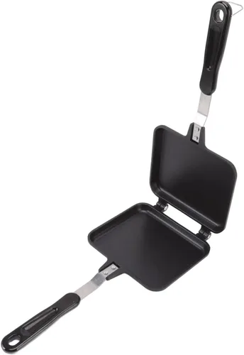 Sartén de doble cara, 13.8 x 5.9 in, cuadradas, de aleación de aluminio, antiadherentes, huevos, sándwiches, crepes, tortillas, sartén de cocina