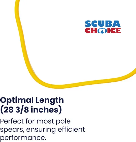 Miniatura 3 de Scuba Choice 3/8" Rubber Hand Pole Spear Sling, 28-3/8" Long – Durable, High-Performance Spearfishing Tool, Lightweight & Compact Design for Easy