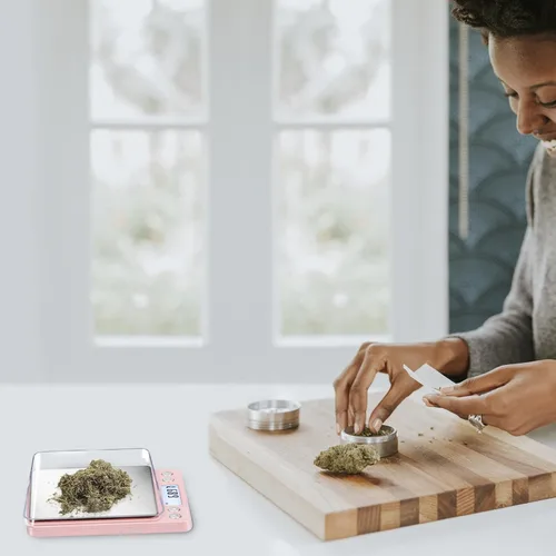 Miniatura 7 de Fuzion báscula digital de 0.01 gramos de precisión, básculas de alimentos mini de 500g para joyería pequeña, oro, hierba, especias - peso en gramos