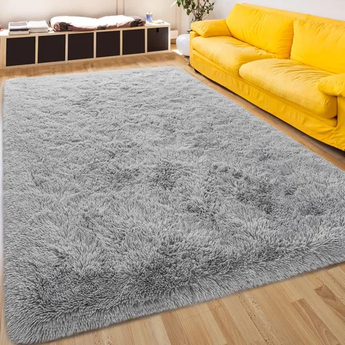 Miniatura 38 de Alfombra Corredor Suave de Pelo Largo para Dormitorio, 2 x 6 pies, alfombras esponjosas con parte inferior antideslizante para pasillo, junto a